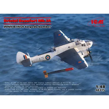 Modelářství 1/48 Br.Beaufort Mk.IA British WWII torpedo bomber