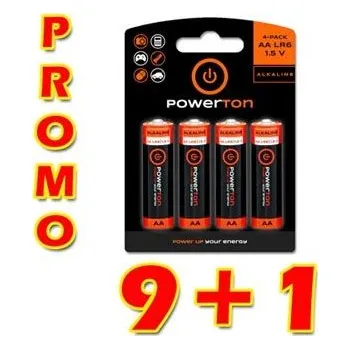 Článková baterie Baterie alkalická, AA, 1.5V, Powerton, box, 10x4-pack, PROMO výhodné balení (AB015WPAAABB)