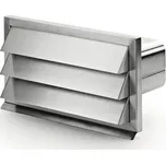 AIRFORCE E-Jal flow 150 X - venkovní mřížka se zpětnou klapkou nerez