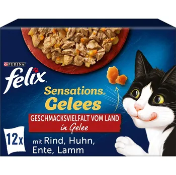 FELIX Sensations želé výběr z venkova, 12 × 85 g