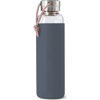 Láhev Black+Blum skleněná lahev na vodu 600 ml, slate, GR-WB-M015