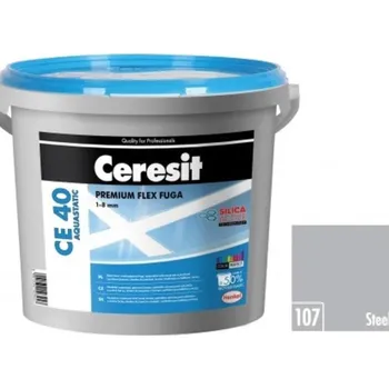 Spárovací hmota CERESIT CE 40 AQUASTATIC Flexibilní spárovací hmota 2 kg 107 - Steel