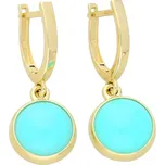 Goldstore Zlaté visací náušnice přírodní acháty Váha: 3.56 g