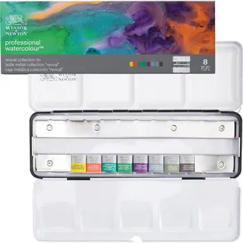 Vodová barva Akvarelové barvy Winsor & Newton Professional - Revival, sada 8 ks