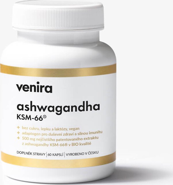 VENIRA ashwagandha KSM-66®, 60 kapslí