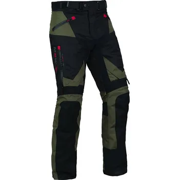 Moto kalhoty MBW GUARD PANTS - pánské černé-khaki textilní moto kalhoty - 60