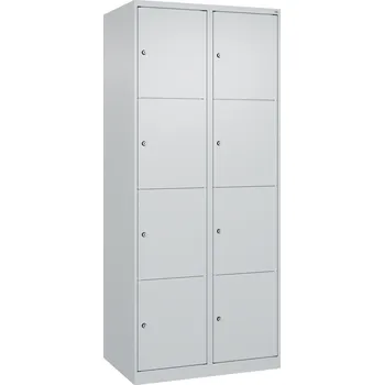 Šatní skříň Úložná skříňka C+P Cabo, 4 police nad sebou, 800 x 500 x 1850 mm, šedá