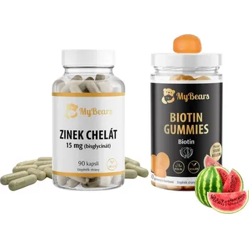 MyBears Zdravé vlasy, kůže a nehty Biotin veganské kapsle gummies