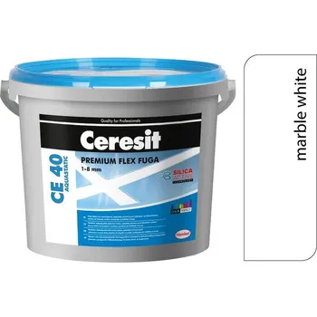 Spárovací hmota CERESIT CE 40 AQUASTATIC Flexibilní spárovací hmota 5 kg 102 - Marble White