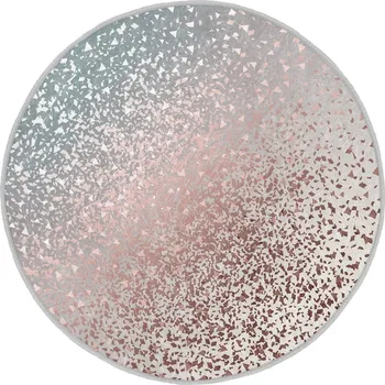 Koberec Pratelný kulatý koberec v šedo-měděné barvě vhodný pro robotické vysavače ø 120 cm Comfort – Mila Home ID_1637912