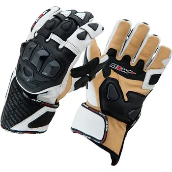 Moto rukavice Moto rukavice pánské kožené MBW Rony - L