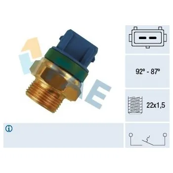 Ventilátor topení a klimatizace Teplotní spínač, větrák chladiče FAE 37680
