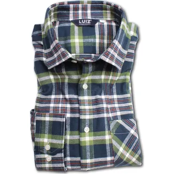 LUIZ Pánská flanelová košile Bruno prodloužený 177 Velikost: 48