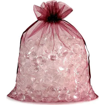 Galanterie Dárkový pytlík 20x26 cm organza, barva 13 granátová