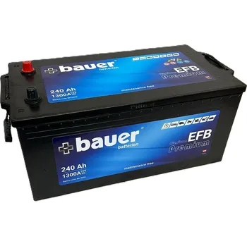 Autobaterie Autobaterie BAUER Carbon EFB 240Ah 12V 1300A BA74005 518x264x215/243 (Bezúdržbová EFB autobaterie 12V/240Ah - 1300A WET)