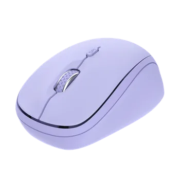 TRUST Yvi+ Multi-Device/Kancelářská/Optická/1 600 DPI/USB+BT/Fialová