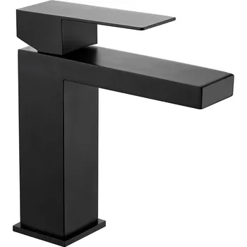 Vodovodní baterie CERANO - Umyvadlová stojánková baterie Velar - nízká - černá matná