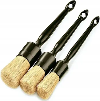 Kosmetický štětec PROFESIONÁLNÍ SADA ŠTĚTCŮ 3 KUSŮ PŘÍRODNÍ ŠTĚTINY