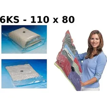 Úložný box 6x VAKUOVÉ PYTLE VAKUOVÝ PYTEL 110 x 80 cm