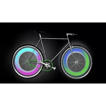 Cyklosvítilna MAGICKÝ SVÍTÍCÍ VENTILKY 2KUSY NA KOLO TUNING LED