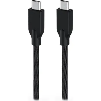 Datový kabel Genius ACC-C2CC-3A, Kabel, USB-C/USB-C, USB 3.0, 3A, PD 60W, opletený, 1m, černý