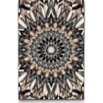 Diamantové malování Diamantové malování - Zrcadlová mandala Velikost: 20x30cm, Rámování: Pouze srolované plátno, Diamanty: Čtvercové
