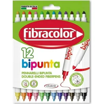 FIXY BIPUNTA 12 barev. OBOUSTRANNÉ FIBRACOLOR