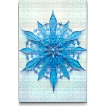 Diamantové malování Diamantové malování - Ledová mandala Velikost: 40x60cm, Rámování: Pouze srolované plátno, Diamanty: Čtvercové