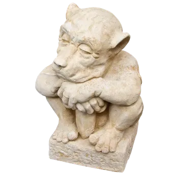 Zahradní dekorace Socha spícího trolla 28kg