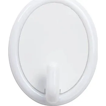 Věšák Plastový háček ovál malý - bílá sublimace termotransfer