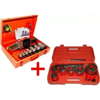 Svářečka POLYFÚZNÍ SVÁŘEČKA 1500W + ZÁVITNÍKY TRUBKOVĚ 6KS