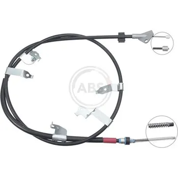 Lanko parkovací brzdy Tažné lanko, parkovací brzda A.B.S. K17293