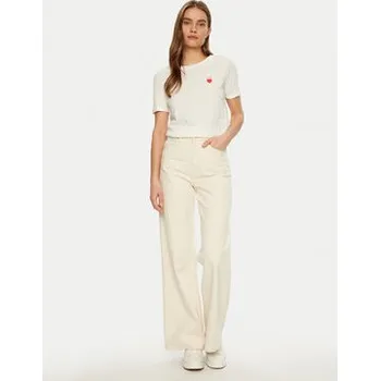 Pánské tričko JDY T-Shirt Kitty 15318845 Bílá Regular Fit L