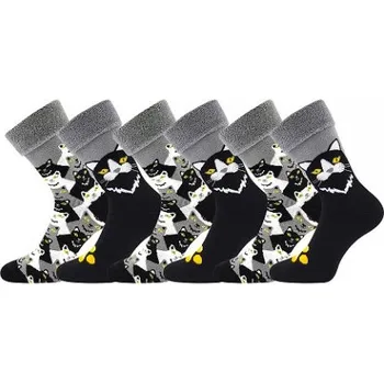 Dámské ponožky VoXX Boma Lonka Litex+ponožky Lonka LÍZA, ponožky Lonka LÍZA, Lonka, 120575 35-38 (23-25) kočky