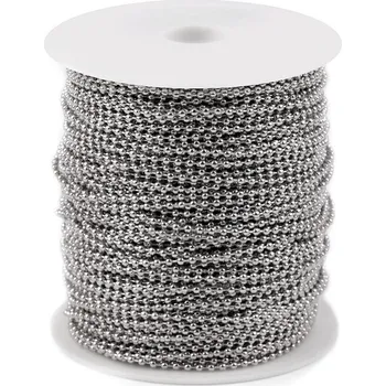 Kuličkový řetízek Ø2 mm metráž, barva nikl