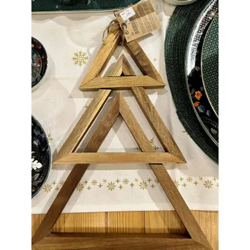 ZARA Home Dřevěná podložka stromeček 25 cm 3862