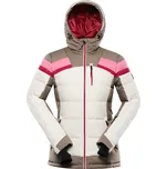 Alpine Pro FERERA BÉŽOVÁ DÁMSKÁ PÉŘOVÁ LYŽAŘSKÁ BUNDA S MEMBRÁNOU PTX XL