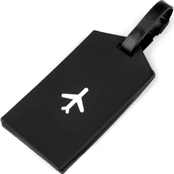 Náramek Jmenovka / visačka na kufr letadlo, malé, 3 černá