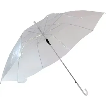 Deštník DEŠTNÍK TRANSPARENTNÍ BÍLÝ BQ13A