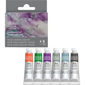 Vodová barva Akvarelové barvy Winsor & Newton Professional - Revival, sada 6 ks