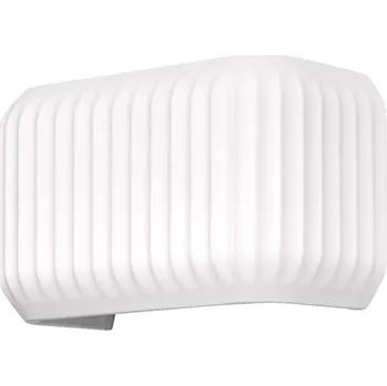 LEDVANCE Svítidlo nástěnné Plaster Routes Wall 250 1xE27 bílé kov jemný tmel textilní kabel