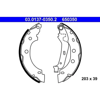 Brzdová čelist Sada brzdových čelistí ATE 03.0137-0350.2