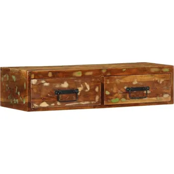 Televizní stolek vidaXL Nástěnná TV skříňka 80 x 30 x 19 cm masivní recyklované dřevo [4017462]