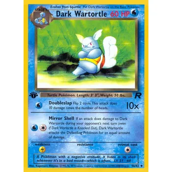 Sběratelská karetní hra Dark Wartortle TR 46/82 (stav NM-/EX+)