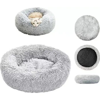 Pelíšek pro psa KRUHÁ POSTEL 50CM ŠEDÁ AG602F