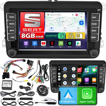 Autorádio RÁDIO NAVIGACE NCS ZV7 ANDROID SEAT TOLEDO IV 4 2012-2018 8GB RAM LTE BT