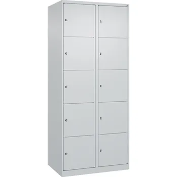 Šatní skříň Úložná skříňka C+P Cabo, 5 police nad sebou, 800 x 500 x 1850 mm, šedá