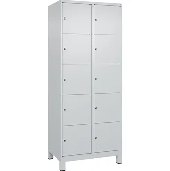 Šatní skříň Úložná skříňka C+P Cabo na nožičkách, 10 polic, 810 x 500 x 1950 mm, šedá