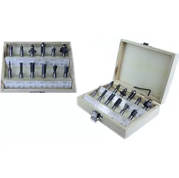 Příslušenství k frézce FRĚZY STOPKOVĚ NA DŘEVO SADA 12KS M22549