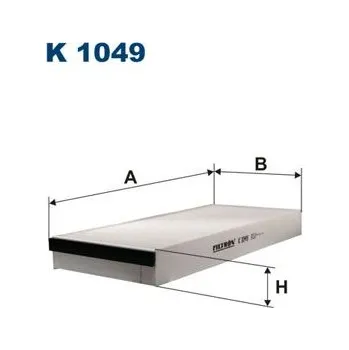 Ventilátor topení a klimatizace Filtr, vzduch v interiéru FILTRON K 1049
